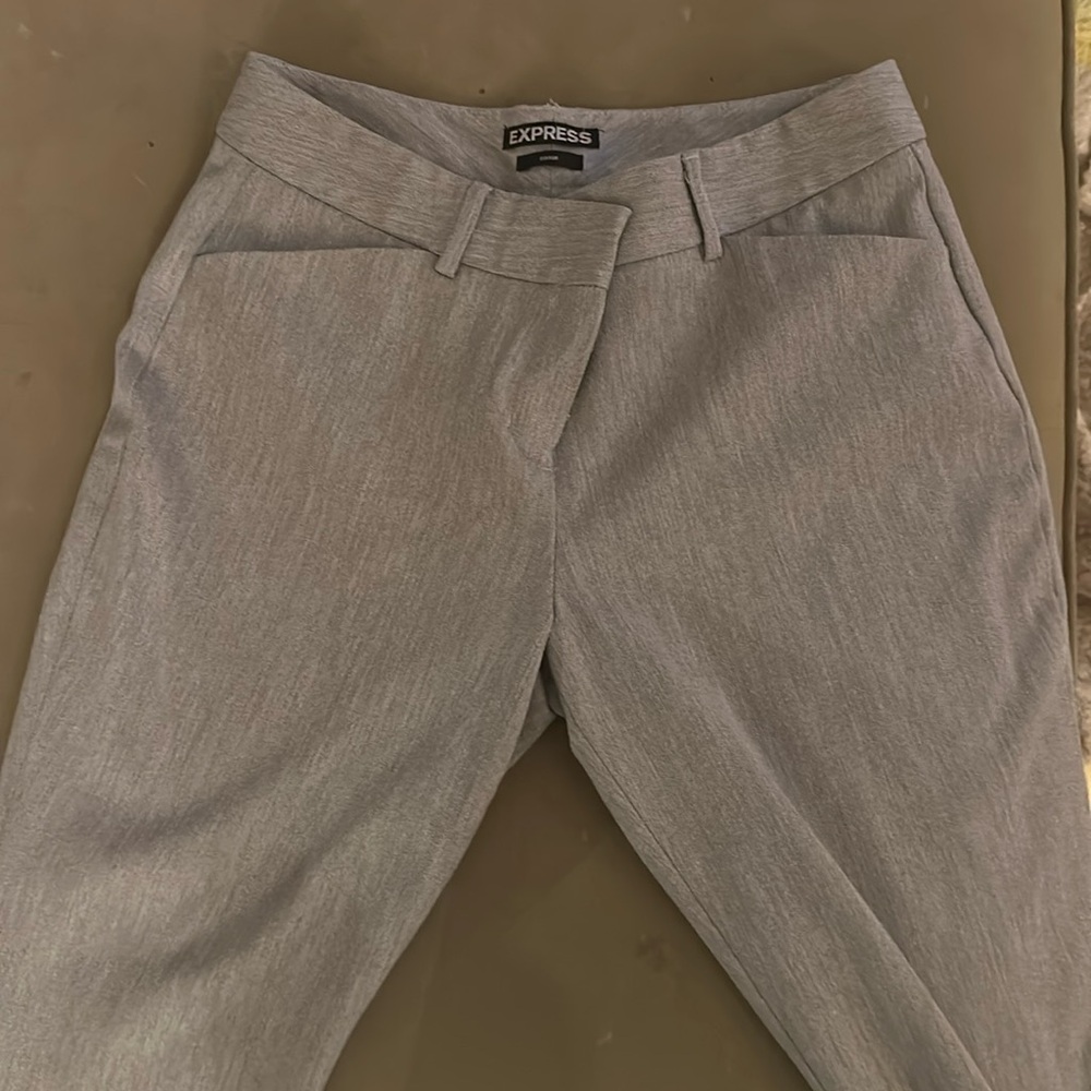 Size 2, gray editor pants from express